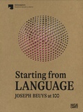 Cover: Starting from Language - Hatje Cantz Verlag