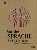 Cover: Von der Sprache aus - Hatje Cantz Verlag