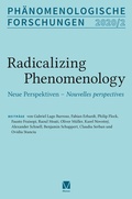 Cover: Radicalizing Phenomenology. Neue Perspektiven - Nouvelles perspectives - Meiner