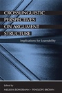 Cover: Crosslinguistic Perspectives on Argument Structure - Routledge