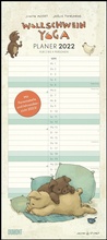 Cover: Wollschwein-Yoga 2022 - Planer f&uuml;r Paare und Familien - Bilder von Joelle Tourlonias - Mit zwei bis vier Spalten - Format 22 x 49,5 cm - DuMont Buchverlag