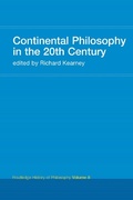 Cover: Continental Philosophy in the 20th Century - Routledge
