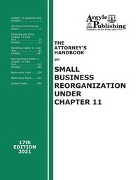 Abbildung von: The Attorney's Handbook on Small Business Reorganization Under Chapter 11 - Argyle Publishing Company