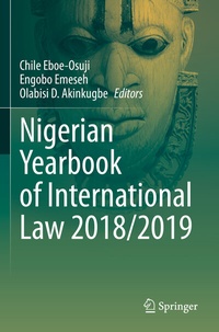 Abbildung von: Nigerian Yearbook of International Law 2018/2019 - Springer