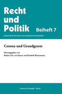 Abbildung von: Corona und Grundgesetz. - Duncker & Humblot