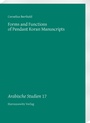 Cover: Forms and Functions of Pendant Koran Manuscripts - Harrassowitz Verlag