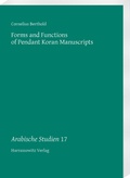 Cover: Forms and Functions of Pendant Koran Manuscripts - Harrassowitz Verlag