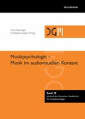 Cover: Musikpsychologie - Musik im audiovisuellen Kontext - Waxmann Verlag GmbH