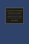 Cover: Licensing Standard Essential Patents - Hart Publishing
