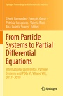 Cover: From Particle Systems to Partial Differential Equations - Springer