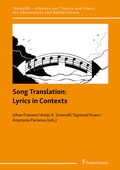 Cover: Song Translation: Lyrics in Contexts - Frank & Timme