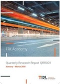 Cover: Quarterly Research Report QRR001 - TRL Limited
