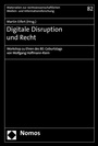 Cover: Digitale Disruption und Recht - Nomos