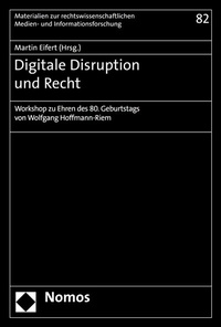 Abbildung von: Digitale Disruption und Recht - Nomos