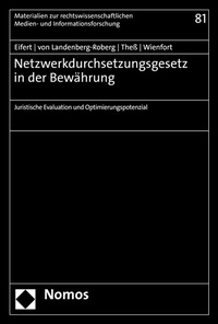 Abbildung von: Netzwerkdurchsetzungsgesetz in der Bewährung - Nomos
