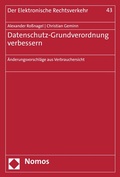 Cover: Datenschutz-Grundverordnung verbessern - Nomos