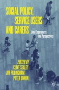 Abbildung von: Social Policy, Service Users and Carers - Palgrave Macmillan