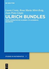 Abbildung von: Ulrich Bundles - De Gruyter