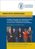 Cover: Festliche &Uuml;bergabe des Pr&auml;sidentenamtes vom XXVI. Pr&auml;sidenten J&ouml;rg Hacker an den XXVII. Pr&auml;sidenten Gerald Haug - Wissenschaftliche Verlagsgesellschaft