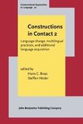 Cover: Constructions in Contact 2 - John Benjamins Publishing Co