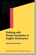 Cover: Defining with Simple Vocabulary in English Dictionaries - John Benjamins Publishing Company