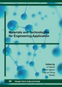 Cover: Materials and Technologies for Engineering Application - Trans Tech Publications Ltd