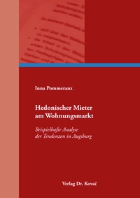 Abbildung von: Hedonischer Mieter am Wohnungsmarkt - Kovac, Dr. Verlag