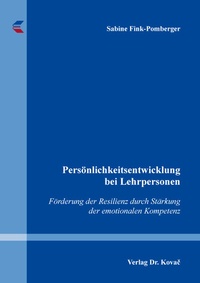 Abbildung von: Persönlichkeitsentwicklung bei Lehrpersonen - Kovac, Dr. Verlag