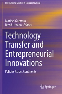 Enlarge image Cover: Technology Transfer and Entrepreneurial Innovations - Springer