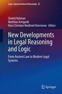 Enlarge image Cover: New Developments in Legal Reasoning and Logic - Springer