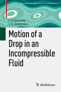 Cover: Motion of a Drop in an Incompressible Fluid - Birkh&auml;user