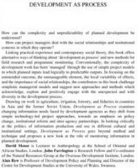 Enlarge image Cover: Development as Process - Routledge