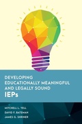 Cover: Developing Educationally Meaningful and Legally Sound IEPs - Rowman & Littlefield Publishers