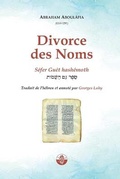 Cover: Divorce des Noms - Editions Lahy
