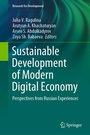 Cover: Sustainable Development of Modern Digital Economy - Springer