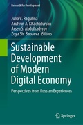 Cover: Sustainable Development of Modern Digital Economy - Springer