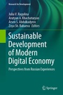 Cover: Sustainable Development of Modern Digital Economy - Springer