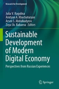 Cover: Sustainable Development of Modern Digital Economy - Springer