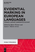 Cover: Evidential Marking in European Languages - De Gruyter Mouton