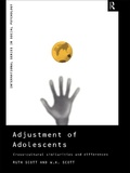 Cover: Adjustment of Adolescents - Routledge
