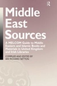Enlarge image Cover: Middle East Sources - Routledge