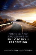 Cover: Purpose and Procedure in Philosophy of Perception - Oxford University Press