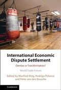 Cover: International Economic Dispute Settlement - Cambridge University Press