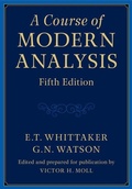 Cover: A Course of Modern Analysis - Cambridge University Press