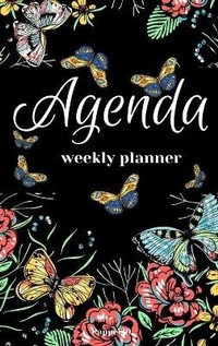 Abbildung von: Agenda -Weekly Planner 2021 Butterflies Black Hardcover138 pages 6x9-inches - Lulu.com