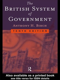 Enlarge image Cover: British System of Government - Routledge
