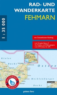 Abbildung von: Rad- und Wanderkarte Fehmarn - grünes herz