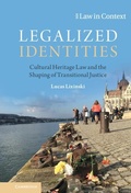 Cover: Legalized Identities - Cambridge University Press