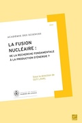 Cover: La fusion nucl&eacute;aire - EDP Sciences