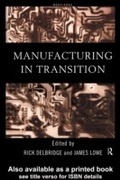 Cover: Manufacturing in Transition - Routledge